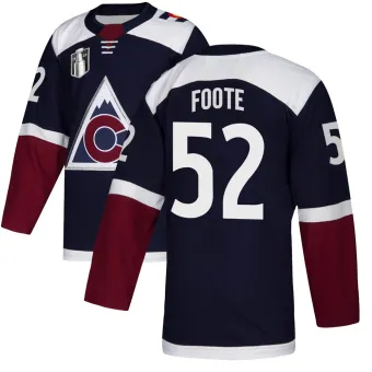 Men's Adam Foote Colorado Avalanche Alternate 2022 Stanley Cup Final Patch Jersey - Navy Authentic