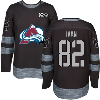 Men's Ivan Ivan Colorado Avalanche 1917-2017 100th Anniversary Jersey - Black Authentic