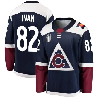Men's Ivan Ivan Colorado Avalanche Alternate 2022 Stanley Cup Final Patch Jersey - Navy Breakaway