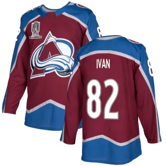 Men's Ivan Ivan Colorado Avalanche Burgundy Home 2022 Stanley Cup Champions Jersey - Authentic