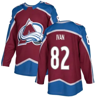 Men's Ivan Ivan Colorado Avalanche Burgundy Home Jersey - Authentic