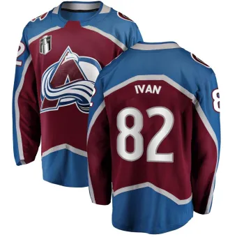 Men's Ivan Ivan Colorado Avalanche Maroon Home 2022 Stanley Cup Final Patch Jersey - Breakaway