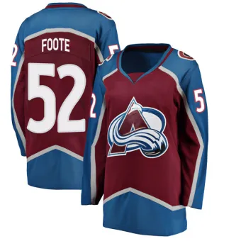 Women's Adam Foote Colorado Avalanche Maroon Home Jersey - Breakaway