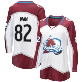 Women's Ivan Ivan Colorado Avalanche Away Jersey - White Breakaway