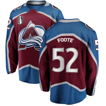 Youth Adam Foote Colorado Avalanche Maroon Home 2022 Stanley Cup Final Patch Jersey - Breakaway