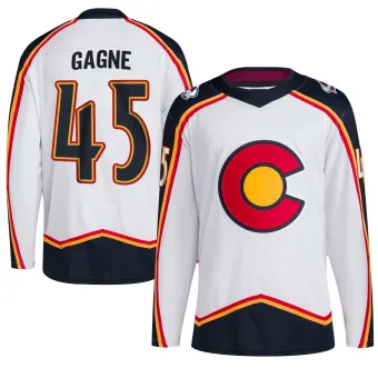Youth Alex Gagne Colorado Avalanche Reverse Retro 2.0 Jersey - White Authentic